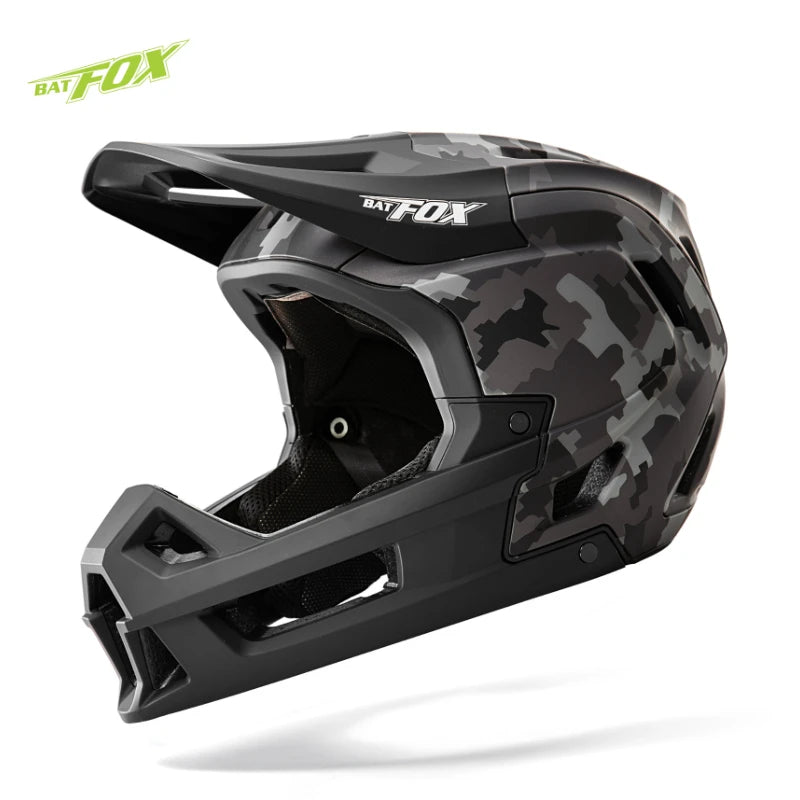 BATFOX New Adult Full Face Bike Helmet