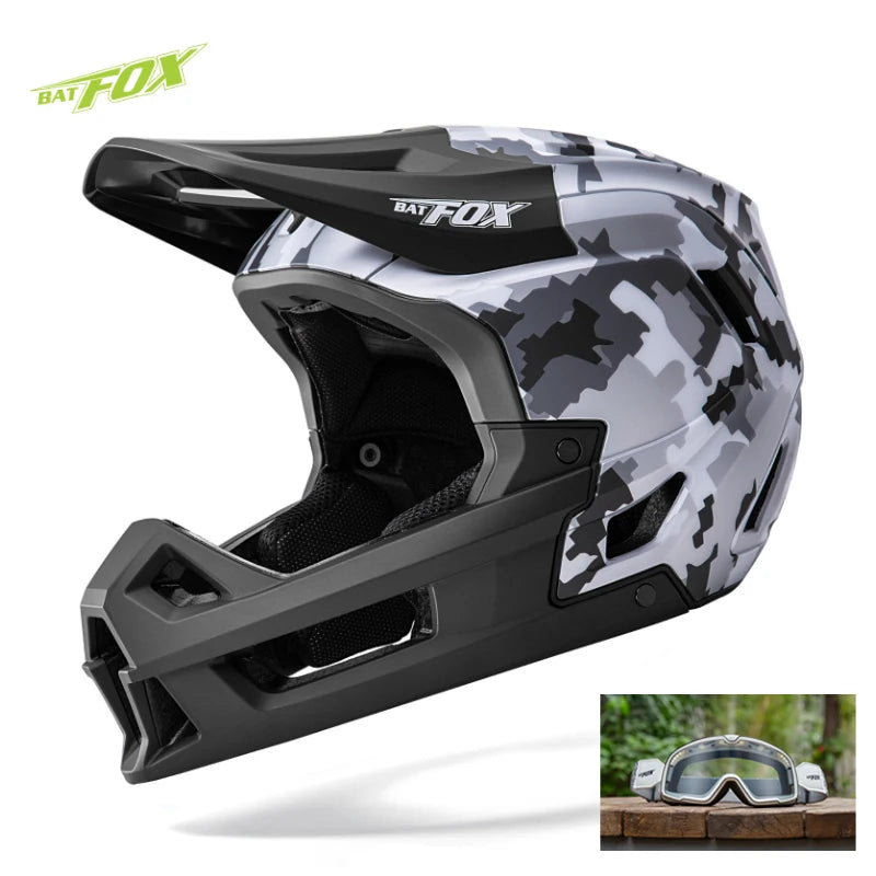 BATFOX New Adult Full Face Bike Helmet