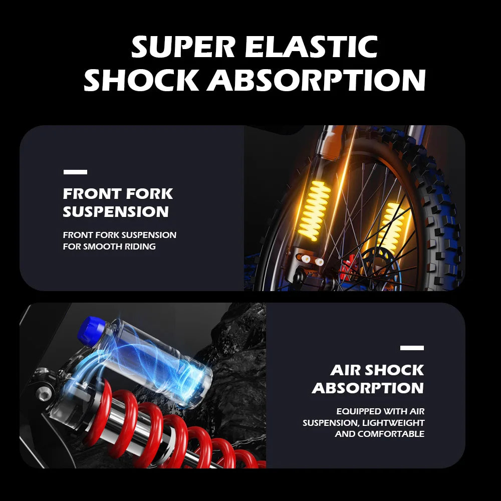 EKXBIKE TX1 Electric Bike 6000W Peak Motors