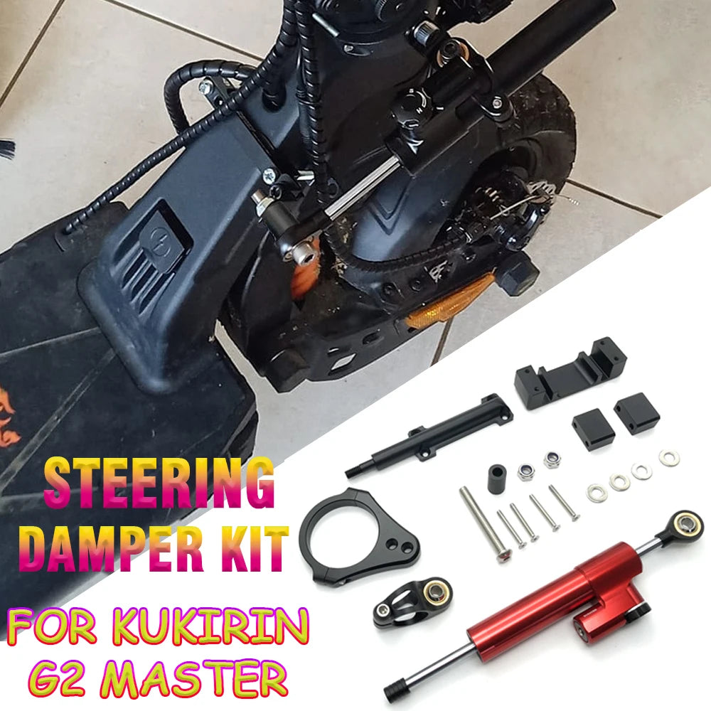 Steering Damper Stabilizer Bracket - Anti-Handlebar Swing for Kugoo Kirin G2 Pro Max/G2 Master - High Strength & Easy Install
