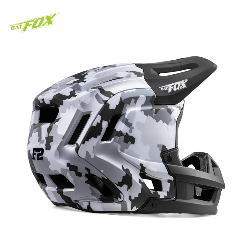 BATFOX New Adult Full Face Bike Helmet