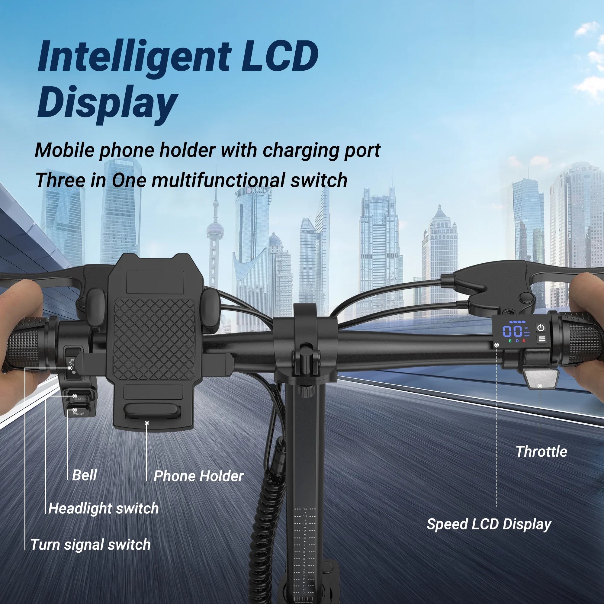 AOVOPRO EB60 Black Foldable Ebike