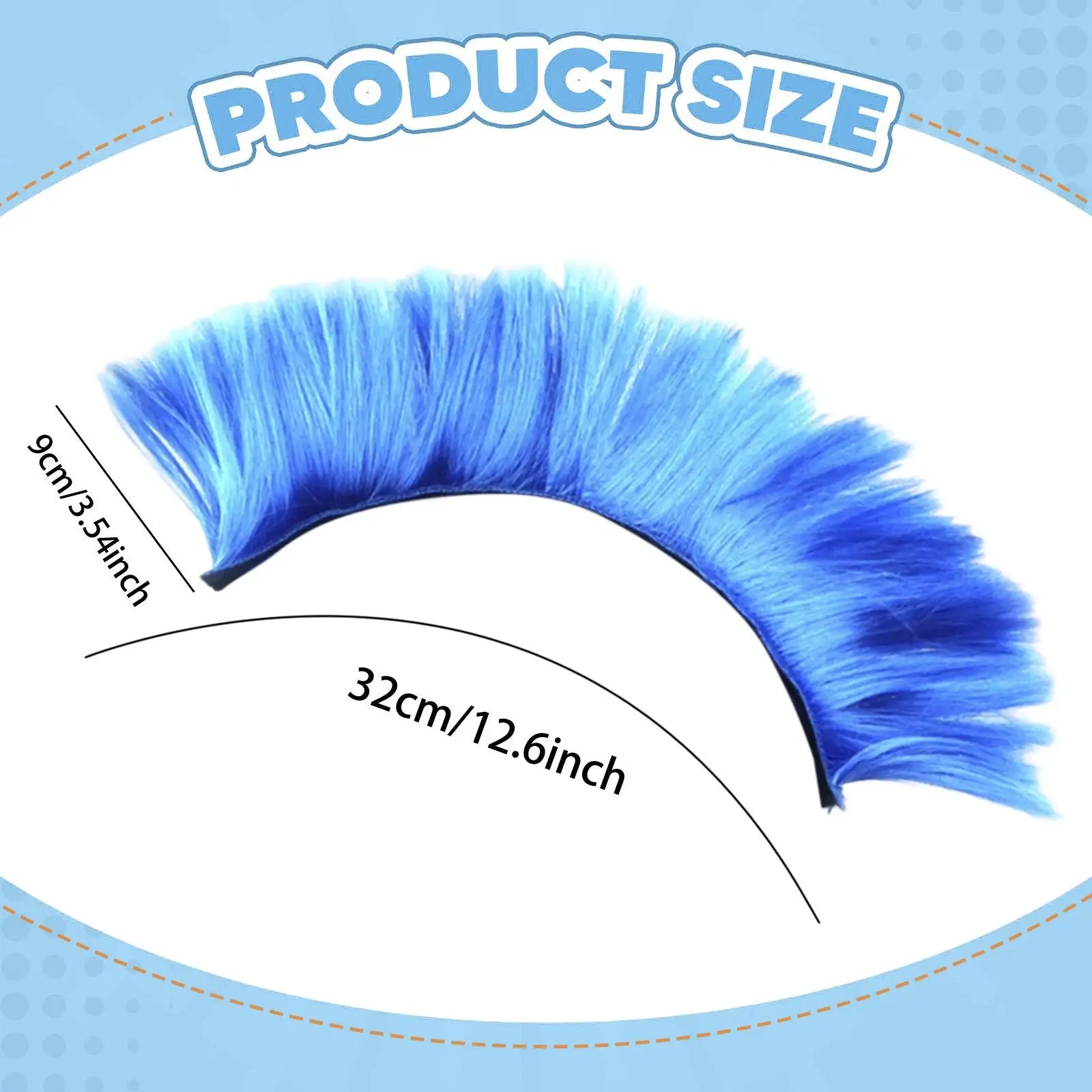 Helmet Wig Synthetic Mohawk