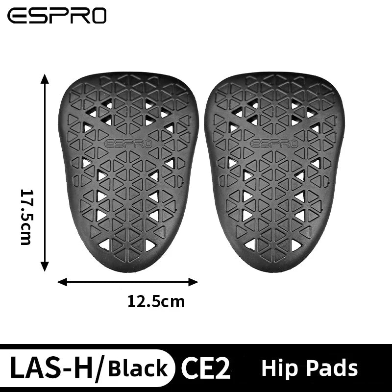 Motorcycle Protective Gear Set: Back, Shoulder, Elbow Protectors, 5pcs; Knee and Hip Protectors 4pcs Safety Pads