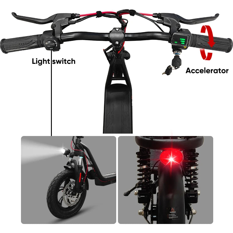 Kepow Motor Tire Lightweight Foldable E-bike Adult