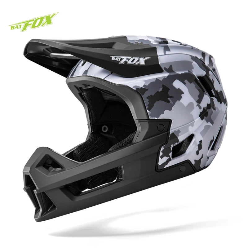 BATFOX New Adult Full Face Bike Helmet
