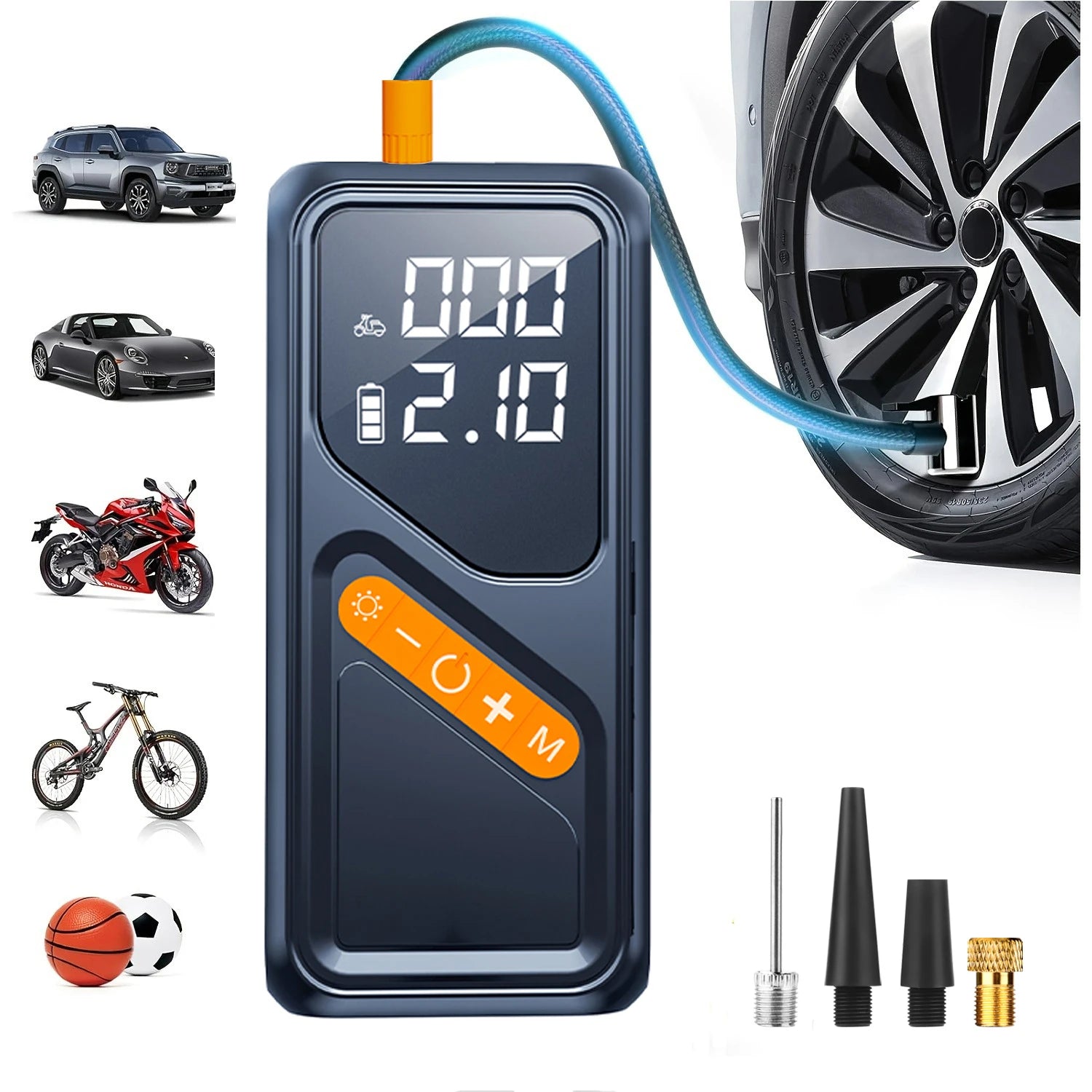 Electric Tire Inflator Portable Air Compressor