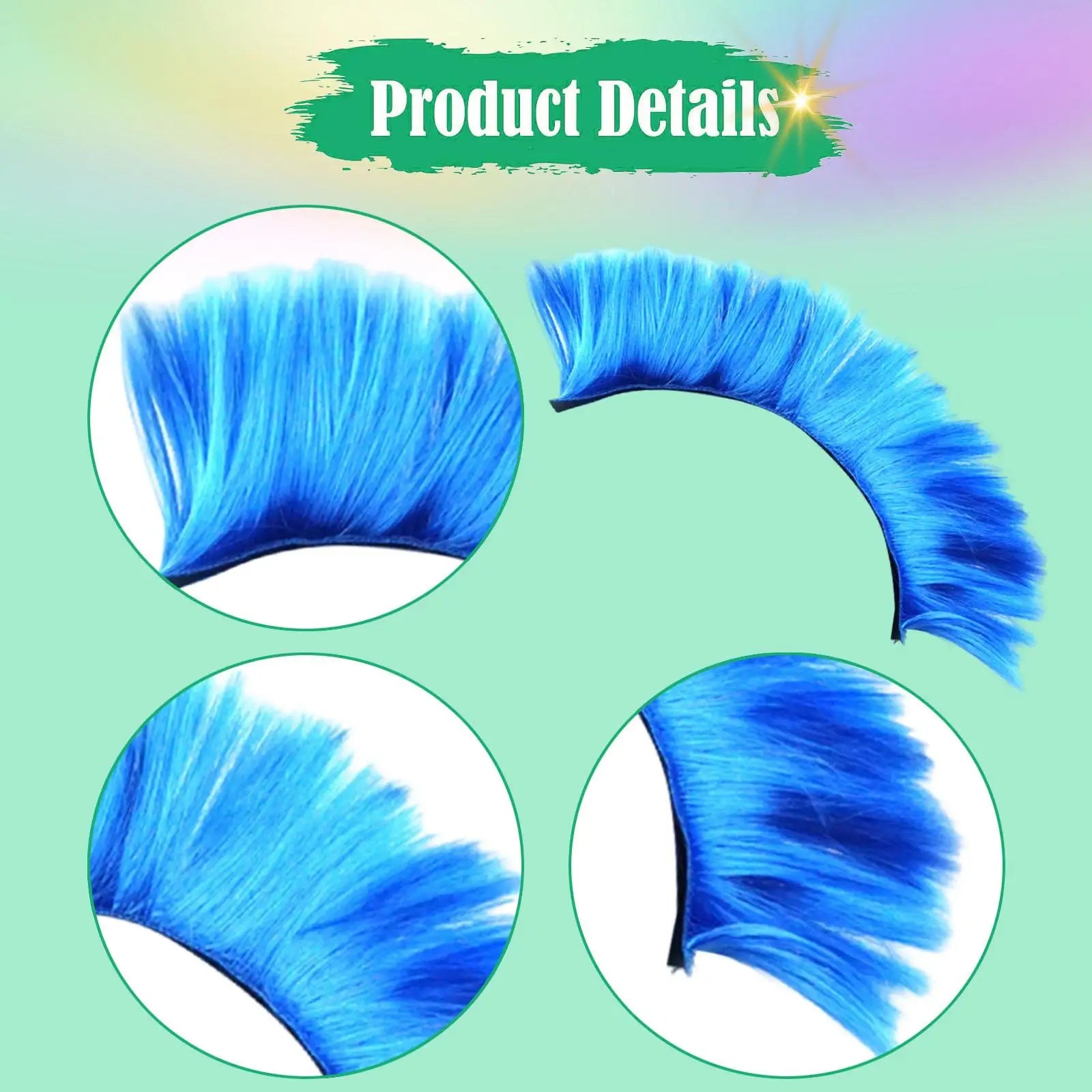 Helmet Wig Synthetic Mohawk