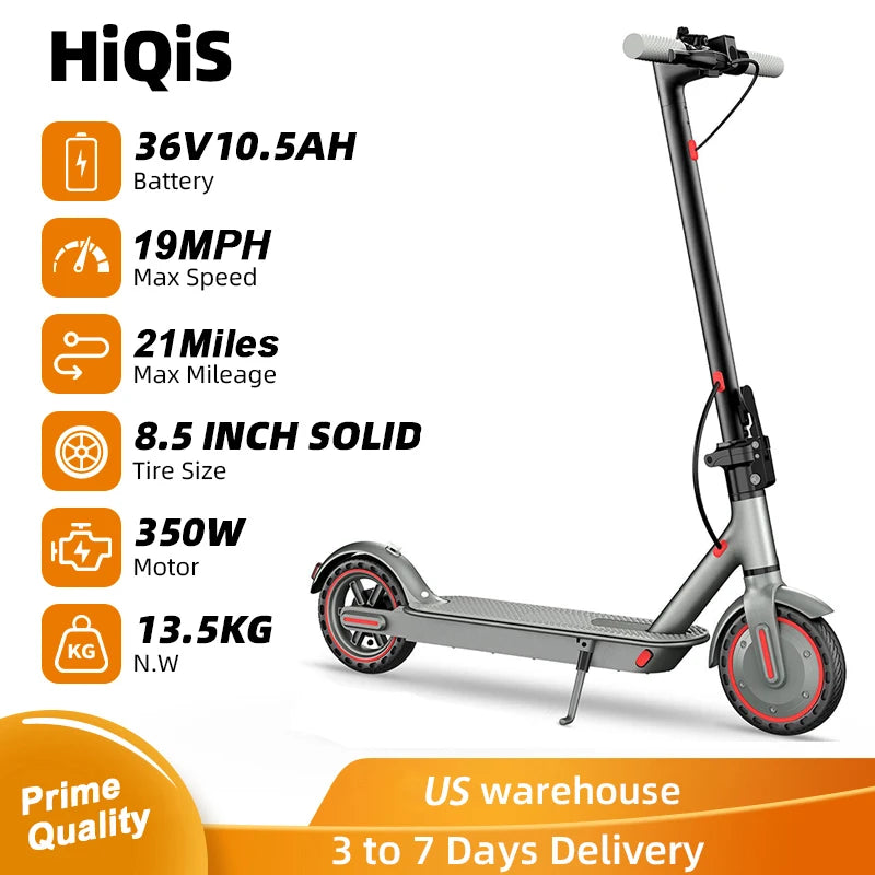 HiQiS Electric Scooter 8.5 Inch Solid Tire